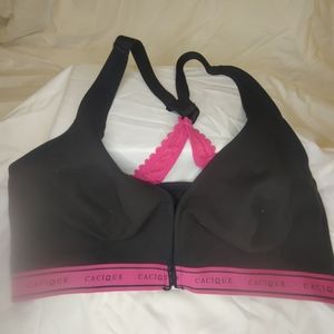 Cacique front close sports bra